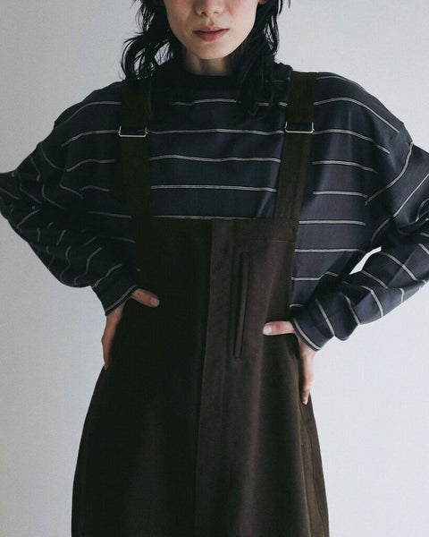 【3月中旬入荷次第お届けのご予約】anuke（アンヌーク） Border Loose Long T-shirts 62620620.