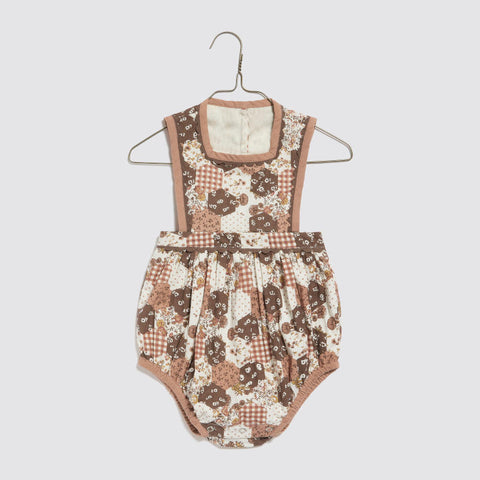 Little Cotton Clothes 2024AW Eliza Romper - Hollyhock Floral Romper