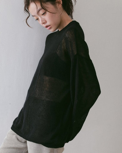 【3月中旬入荷次第お届けのご予約】anuke（アンヌーク） Cottonlinen Loose Knit 62710513.