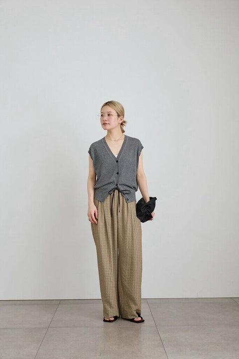 【5月上旬入荷次第お届けのご予約】anuke（アンヌーク） Suckercheck Loose Pants 62710720.