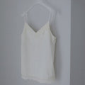【3月上旬入荷次第お届けのご予約】anuke（アンヌーク） Twill Lace Camisole 62710404.