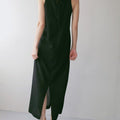 【4月下旬入荷次第お届けのご予約】anuke（アンヌーク） Woolchambray Sleeveless Onepiece 62710301.