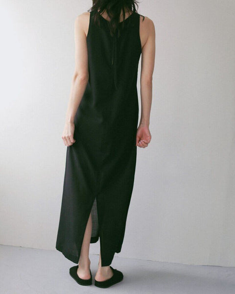 【4月下旬入荷次第お届けのご予約】anuke（アンヌーク） Woolchambray Sleeveless Onepiece 62710301.