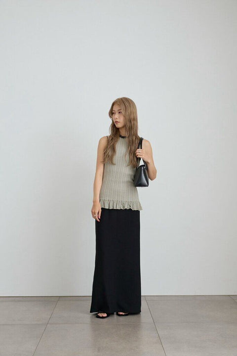 【2月上旬入荷次第お届けのご予約】anuke（アンヌーク） Georgette Pencil Skirt 62710803.