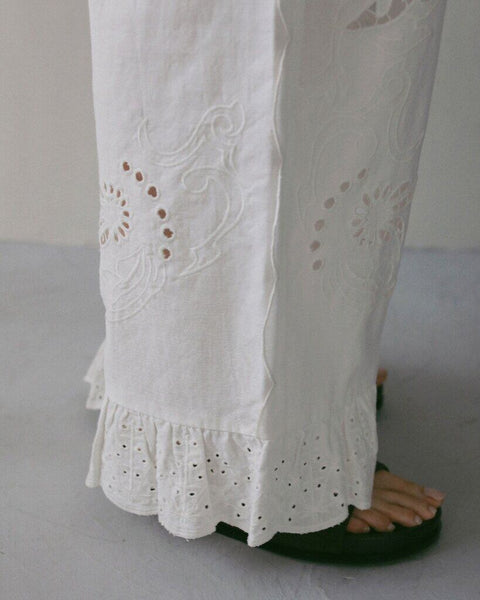【3月下旬入荷次第お届けのご予約】anuke（アンヌーク） Cutwork Lace Pants 62710707.
