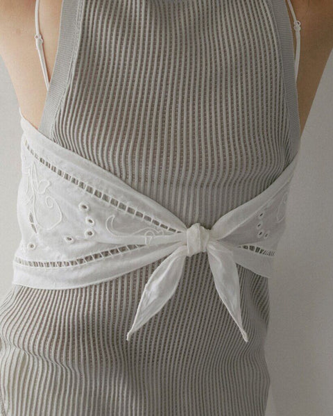 【3月下旬入荷次第お届けのご予約】anuke（アンヌーク） Cutwork Scarf 62711017.
