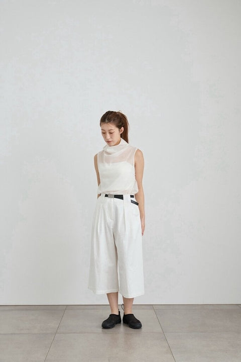 【4月下旬入荷次第お届けのご予約】anuke（アンヌーク） Sleeveless Chiffon Tops 62710624.