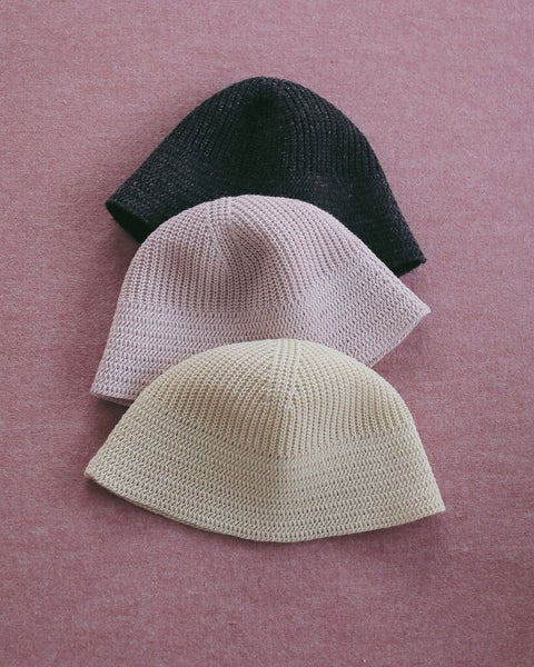 【4月中旬入荷次第お届けのご予約】anuke（アンヌーク） Linenknit Bucket Hat 62711011.