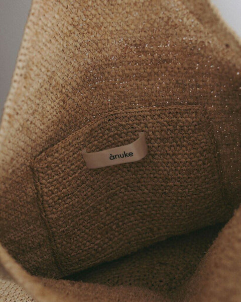 【4月下旬入荷次第お届けのご予約】anuke（アンヌーク） Raffia Tote Bag 62711015.