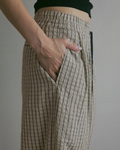 【5月上旬入荷次第お届けのご予約】anuke（アンヌーク） Suckercheck Loose Pants 62710720.