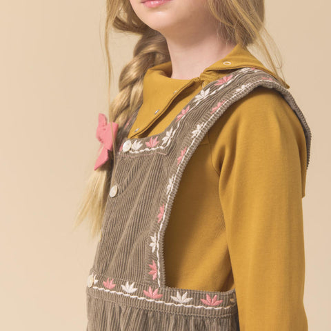 Lali Kids（ラリキッズ）2025AW Snap Turtleneck in Mustard　タートルネックトップス