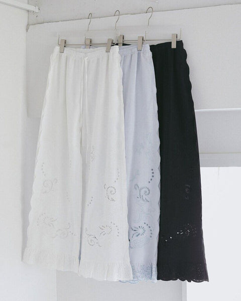 【3月下旬入荷次第お届けのご予約】anuke（アンヌーク） Cutwork Lace Pants 62710707.