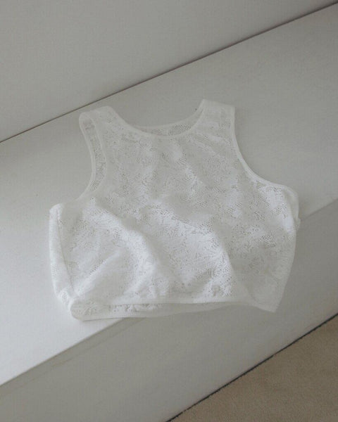 【5月上旬入荷次第お届けのご予約】anuke（アンヌーク） Lace Sleeveless Tops 62710417.