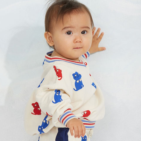【ch2】mini rodini（ミニロディーニ） 2026AW  Kittens   jacket　 子ねこ柄 ジャケット.