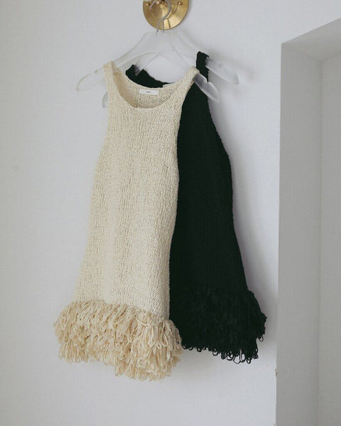 【5月中旬入荷次第お届けのご予約】anuke（アンヌーク） Americansleeve Fringe Tops 62710526.