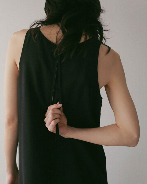 【4月下旬入荷次第お届けのご予約】anuke（アンヌーク） Woolchambray Sleeveless Onepiece 62710301.