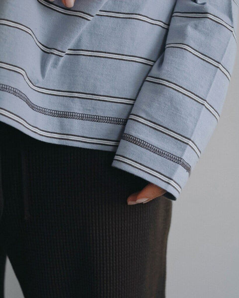 【3月中旬入荷次第お届けのご予約】anuke（アンヌーク） Border Loose Long T-shirts 62620620.