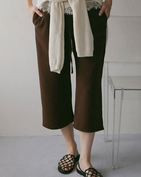 【3月中旬入荷次第お届けのご予約】anuke（アンヌーク） Back Satin Capripants 62710718.