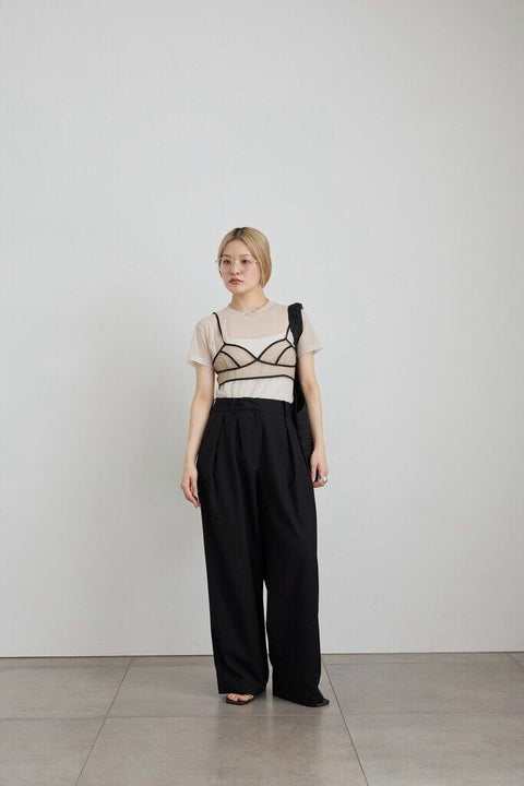 【2月中旬入荷次第お届けのご予約】anuke（アンヌーク） Twill Tuck Widepants 62710712.