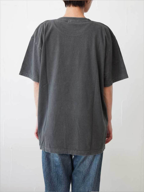 380. JOHNBULLE ジョンブル / NIRVANA SMILEY Tシャツ(ホワイト/ブラック)ユニセックス  (JT261C44)