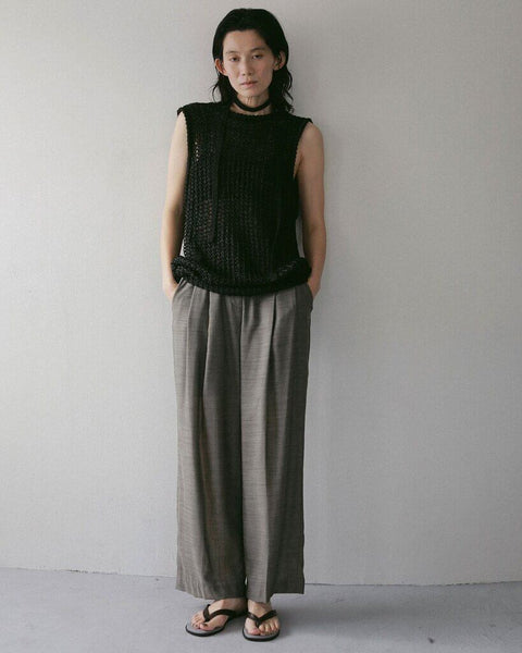 【4月下旬入荷次第お届けのご予約】anuke（アンヌーク） Paperyarn Knit Vest 62710510.