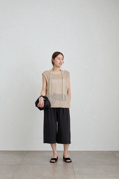 【4月下旬入荷次第お届けのご予約】anuke（アンヌーク） Paperyarn Knit Vest 62710510.