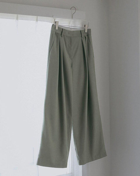 【2月中旬入荷次第お届けのご予約】anuke（アンヌーク） Twill Tuck Widepants 62710712.