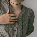 【2月中旬入荷次第お届けのご予約】anuke（アンヌーク） Silk Cord Choker 62710903.
