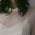 【2月中旬入荷次第お届けのご予約】anuke（アンヌーク） Slit Chiffon Tops 62710606.