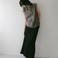 【4月下旬入荷次第お届けのご予約】anuke（アンヌーク） Woolchambray Sleeveless Shirts 62710405.