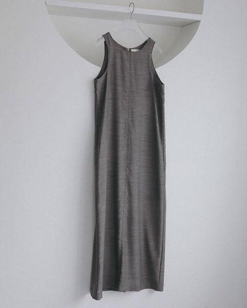 【4月下旬入荷次第お届けのご予約】anuke（アンヌーク） Woolchambray Sleeveless Onepiece 62710301.