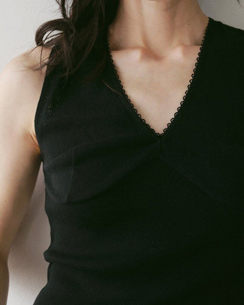 【4月中旬入荷次第お届けのご予約】anuke（アンヌーク） Vintage Patternmesh Tanktop 62710614.