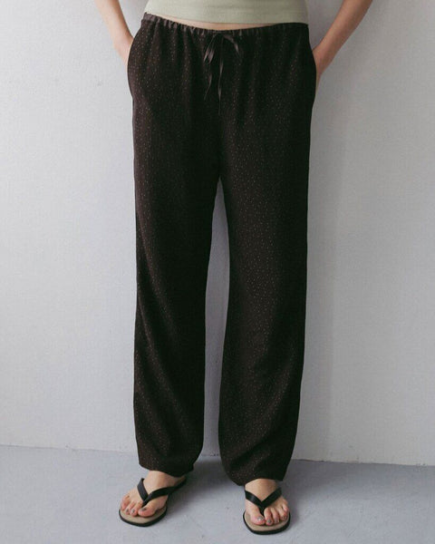 【4月下旬入荷次第お届けのご予約】anuke（アンヌーク） Dot jacquard Rough Pants 62710716.