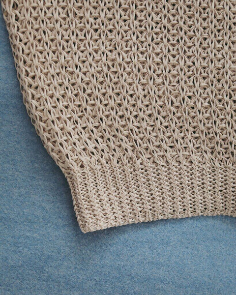 【4月下旬入荷次第お届けのご予約】anuke（アンヌーク） Paperyarn Knit Vest 62710510.