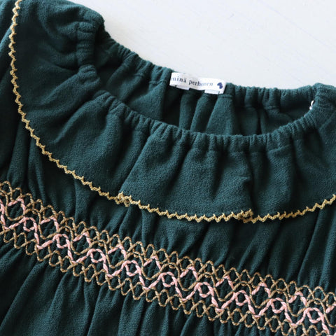 ・mina perhonen 24AW tuike -green- pullover ACA8429P, ACA8430P