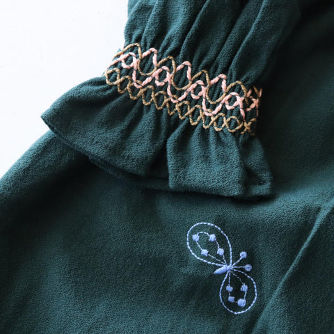 ・mina perhonen 24AW tuike -green- pullover ACA8429P, ACA8430P