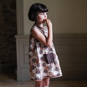 【3/13まで送料無料】Little Cotton Clothes（リトルコットンクローズ）2025SS Hannah Dress Patchwork Print ワンピース、キッズドレス