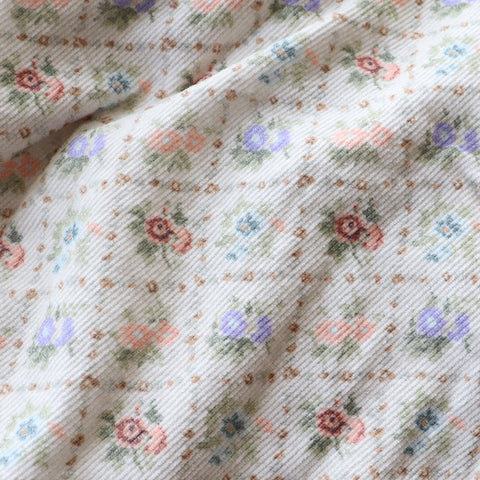 &pal（アンドパル）2025AW　floral pattern code overalls salopett　ivory　花柄サロペット　アイボリー