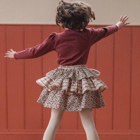 Little Cotton Clothes（リトルコットンクローズ）2026AW Organic Pointelle T-shirt Redcurrant ポインテールTシャツ