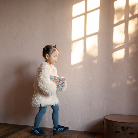 【drop2】&pal（アンドパル）2025AW  fluffy feather skirt  ivory　ファースカート アイボリー