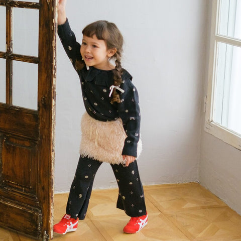 【drop2】&pal（アンドパル）2025AW  fluffy feather skirt  ivory　ファースカート アイボリー