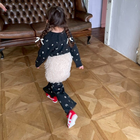 【drop2】&pal（アンドパル）2025AW  fluffy feather skirt  ivory　ファースカート アイボリー