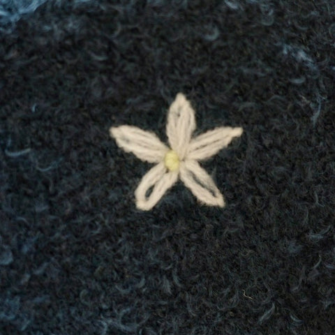 【drop2】&pal（アンドパル）2025AW　motif bouclé baby rompers flower　モチーフロンパース　フラワー