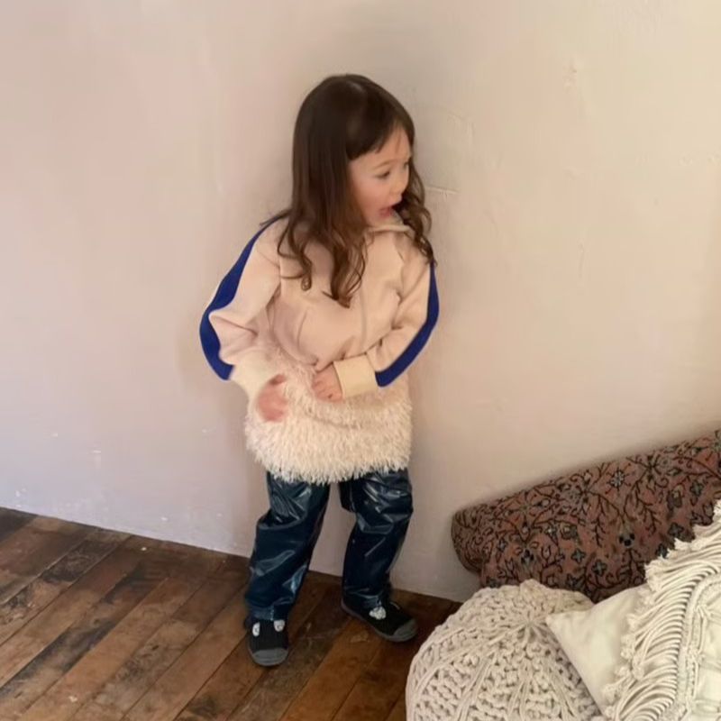 drop2】&pal（アンドパル）2025AW bicolor jersey tops ivory ジャージ