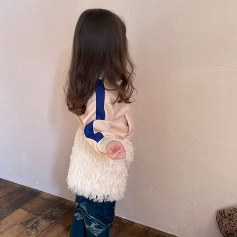 【drop2】&pal（アンドパル）2025AW 　bicolor jersey tops　ivory　ジャージトップス　アイボリー