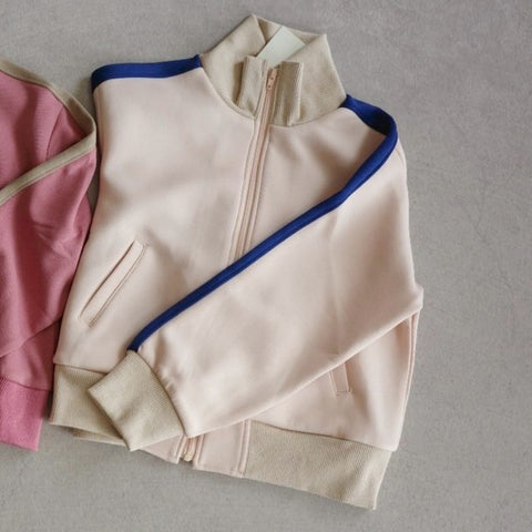 【drop2】&pal（アンドパル）2025AW 　bicolor jersey tops　ivory　ジャージトップス　アイボリー