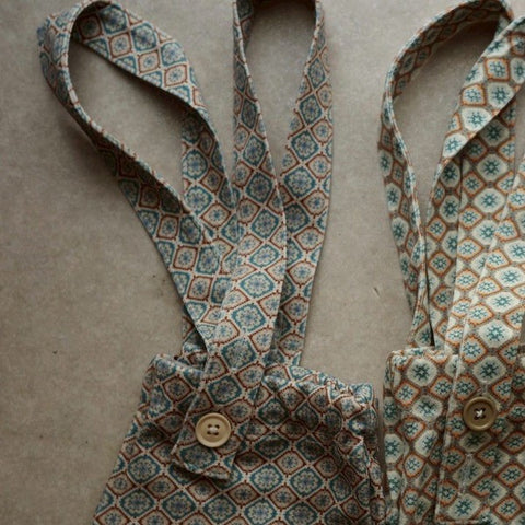 [Reservations for delivery in October] &amp;pal 2024AW moon pattern salo pett Moon flare overalls navy