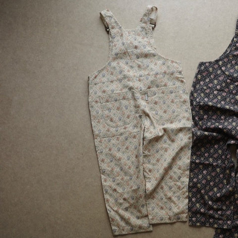 &pal（アンドパル）2025AW　floral pattern code overalls salopett　ivory　花柄サロペット　アイボリー