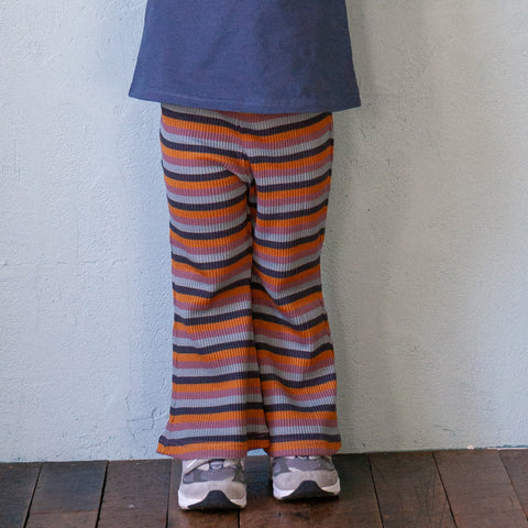 &amp;pal 2024AW border flare pants, khaki