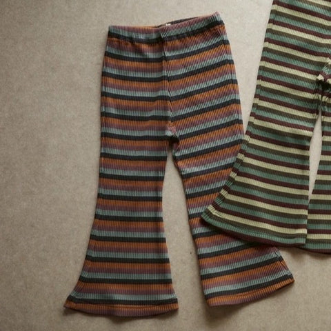 &amp;pal 2024AW border flare pants, khaki